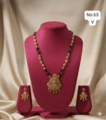30% OFF Mangalsutra Necklace With Matching Earrings - Image 2