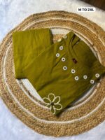 Kurtis With Plazo Pure Havy Dhabu Cotton Fabric