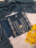 Kurta Set With A Scalloped Dupatta - Image 2