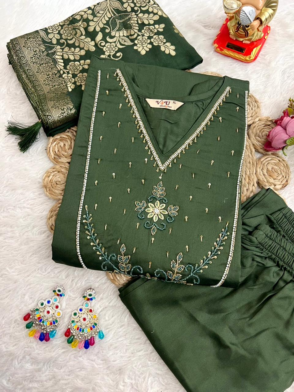 WhatsApp Image 2026-02-20 at 6.47.54 PM Cotton Kurti Pant Sets - Image 1