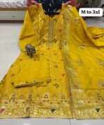 Dola Silk Kurti With Tie Work , Pant & Beautiful Banarasi Dupatta - Image 6