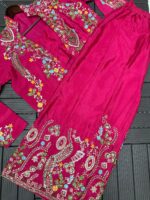 Purple Paisley Hand - Embroidered Co-ord Set