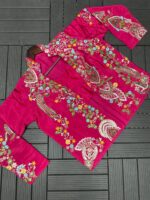 Purple Paisley Hand - Embroidered Co-ord Set - Image 2