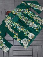 Purple Paisley Hand - Embroidered Co-ord Set - Image 4