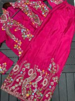 Purple Paisley Hand - Embroidered Co-ord Set - Image 11