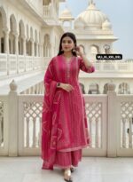 New Arrival Fastive Anarkali Kurti Set Cotton Collection - Image 4