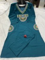 Pure Dhabu Mul Cotton Disigner Kurti Plazo Sets - Image 2