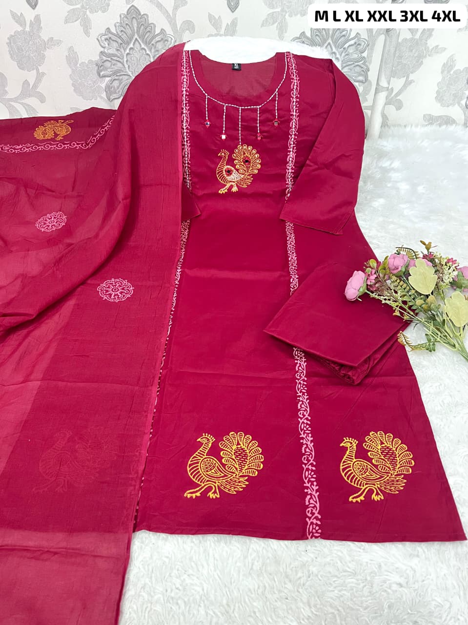 WhatsApp Image 2026-02-20 at 7.12.33 PM Trendy Anarkali Designers Kurti Pent Set - Image 1