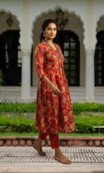 Sequence Adda Work Over Kurti Hand And Nack - Image 3