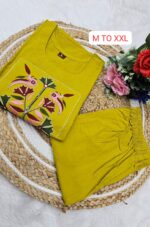 Top with Plazo with Pocket Pure Heavy Dabhu Cotton Fabric - Image 2
