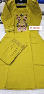 Top with Plazo with Pocket Pure Heavy Dabhu Cotton Fabric