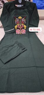 Top with Plazo with Pocket Pure Heavy Dabhu Cotton Fabric