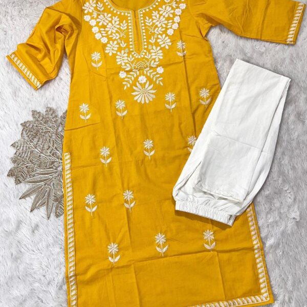 New Latest Beautiful Cotton Kurta Set