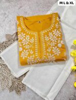 New Latest Beautiful Cotton Kurta Set - Image 3