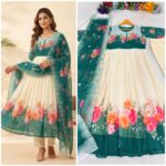 Presenting By New Party Wear Look FoX Gerorrget Gown with Dupatta , Pant - Image 4