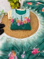Presenting By New Party Wear Look FoX Gerorrget Gown with Dupatta , Pant - Image 5