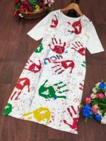 Holi _ themed digital print kurtis - Image 5