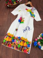 Holi _ themed digital print kurtis - Image 2