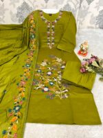 Designers Kurti pent Dupatta Set - Image 2