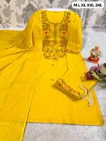 Embroidered salwar kameez set - Image 2