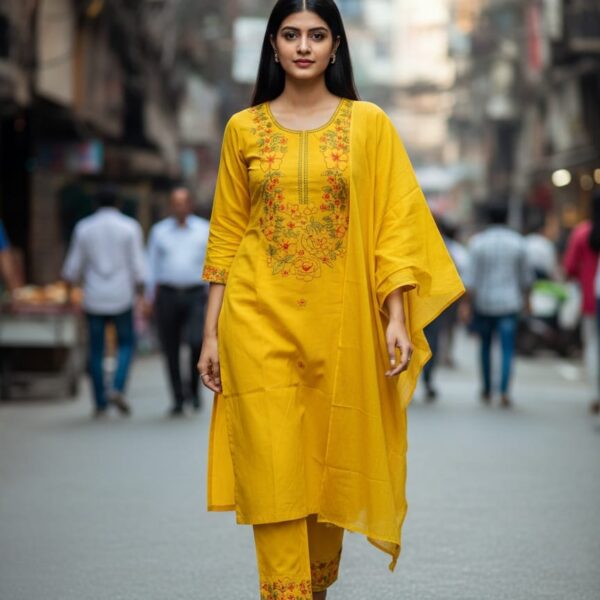 Embroidered salwar kameez set