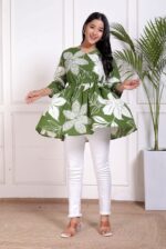 Angrakha Peplum Top Short Angrakha Kurti - Image 4