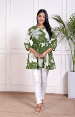 Angrakha Peplum Top Short Angrakha Kurti - Image 2