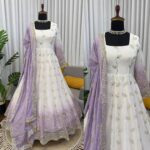Ombre Geogatte anarkali Gown set