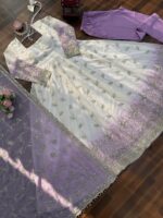 Ombre Geogatte anarkali Gown set - Image 4