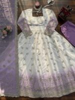 Ombre Geogatte anarkali Gown set - Image 7