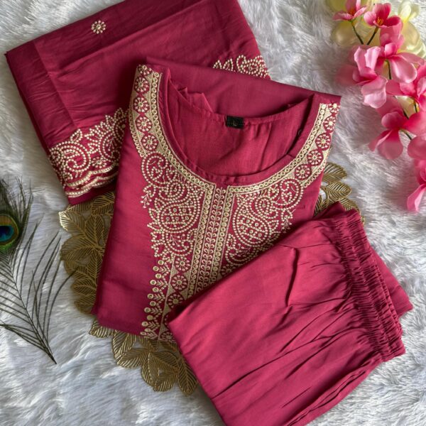 New Designers Kurti Pent Dupatta Set