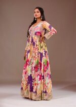 Floral Gown ya Anarkali Maxi dress - Image 3
