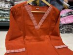 beautiful Embroidery work on Kurti with 2 Side Pockets Pockets - Image 4