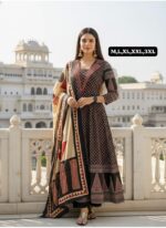 Ombre Georgette Anarkali Geown Set - Image 2