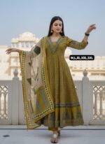 Ombre Georgette Anarkali Geown Set