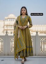 Ombre Georgette Anarkali Geown Set - Image 2