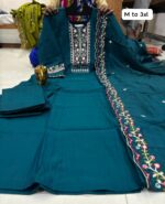 Anarkali kurti with Bottom Plazo & Heavy work Dupatta - Image 3