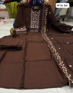 Anarkali kurti with Bottom Plazo & Heavy work Dupatta - Image 2