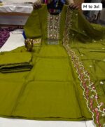 Anarkali kurti with Bottom Plazo & Heavy work Dupatta - Image 3