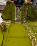 Anarkali kurti with Bottom Plazo & Heavy work Dupatta - Image 2