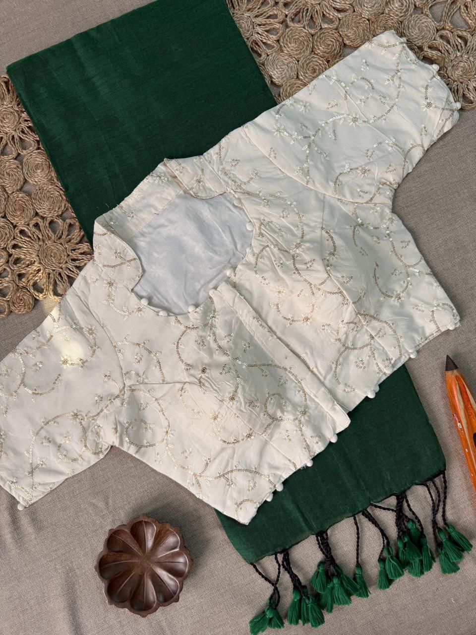 WhatsApp Image 2026-02-23 at 10.33.31 AM (2) SAREE FABRIC:🥻KHADI COTTON - Image 1