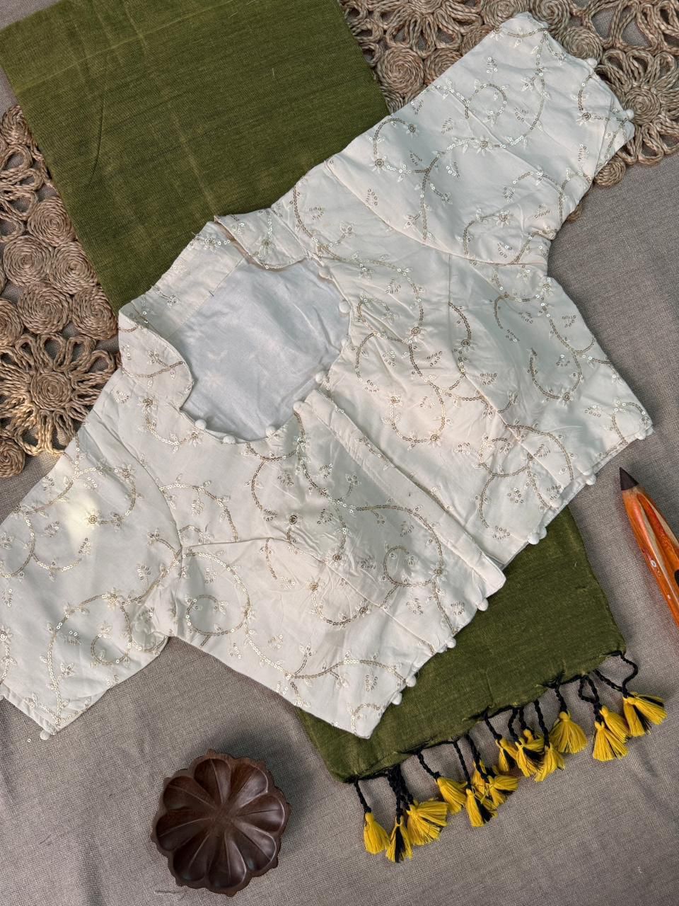 WhatsApp Image 2026-02-23 at 10.33.32 AM SAREE FABRIC:🥻KHADI COTTON - Image 1