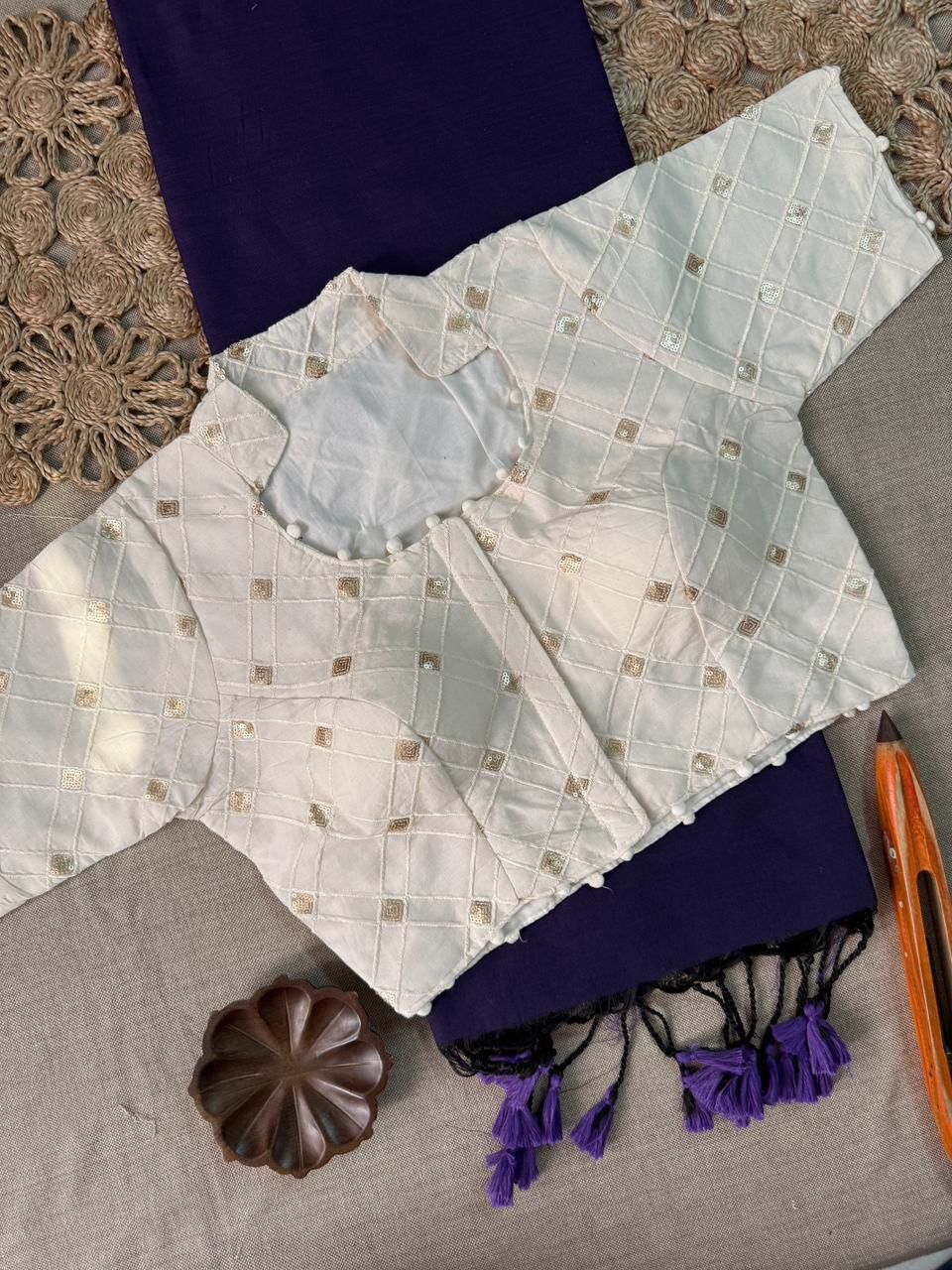 WhatsApp Image 2026-02-23 at 10.33.35 AM SAREE FABRIC:🥻KHADI COTTON - Image 1