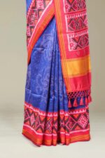 PURE PATOLA SILK DOUBLE IKKAT SAREE - Image 3