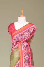 PURE PATOLA SILK DOUBLE IKKAT SAREE1599 - Image 3