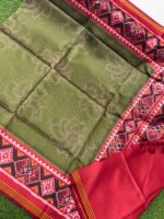 PURE PATOLA SILK DOUBLE IKKAT SAREE1599 - Image 4