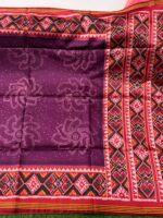 PURE PATOLA SILK DOUBLE IKKAT SAREE - Image 2
