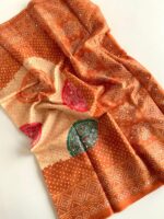 bandhani silk saree