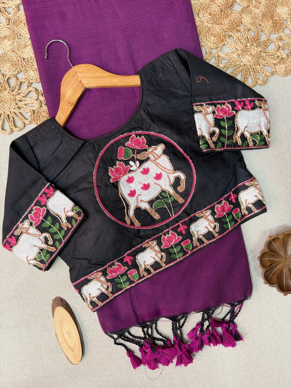 WhatsApp Image 2026-02-23 at 7.58.52 AM Khadi cotton saree And Beautiful Havy khadi Cotton with hend work Blouse - Image 1