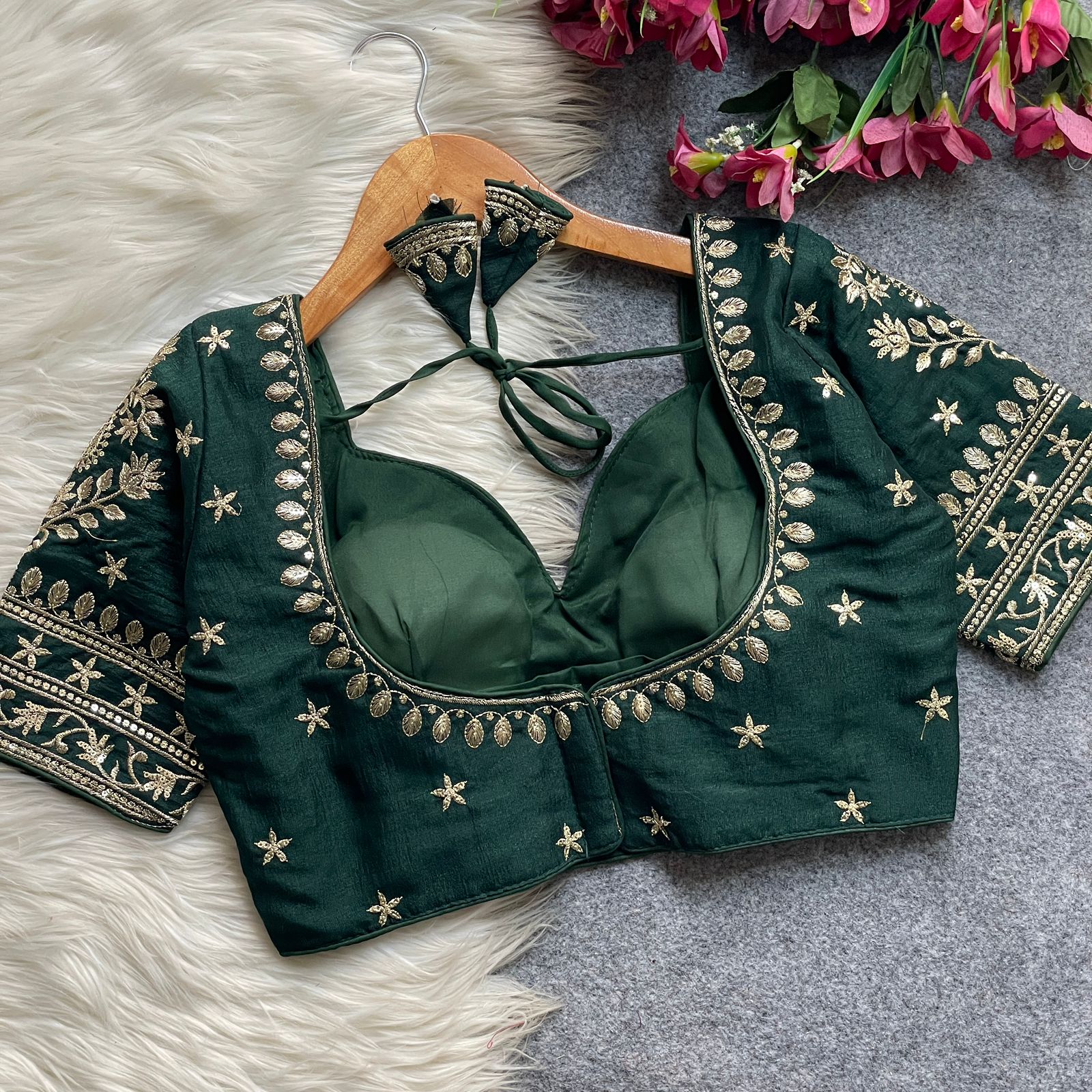 WhatsApp Image 2026-02-23 at 8.04.35 AM (2) JODHA STYLE BRIDAL BLOUSE - Image 1